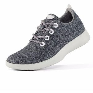 ALLBIRDS Grey Marled Merino Wool Lace Up Runners